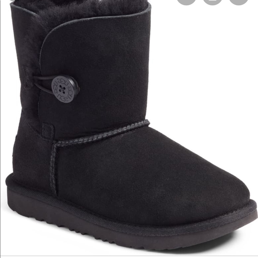 UGG Australia Black Button Boots